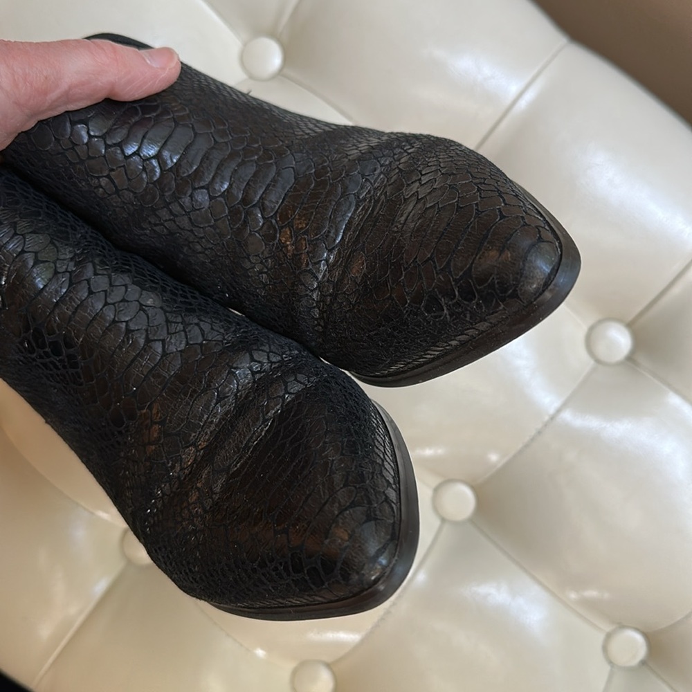 Nordstrom Treasue & Bond Black genuine leather Ankle Boots - Picture 5 of 10